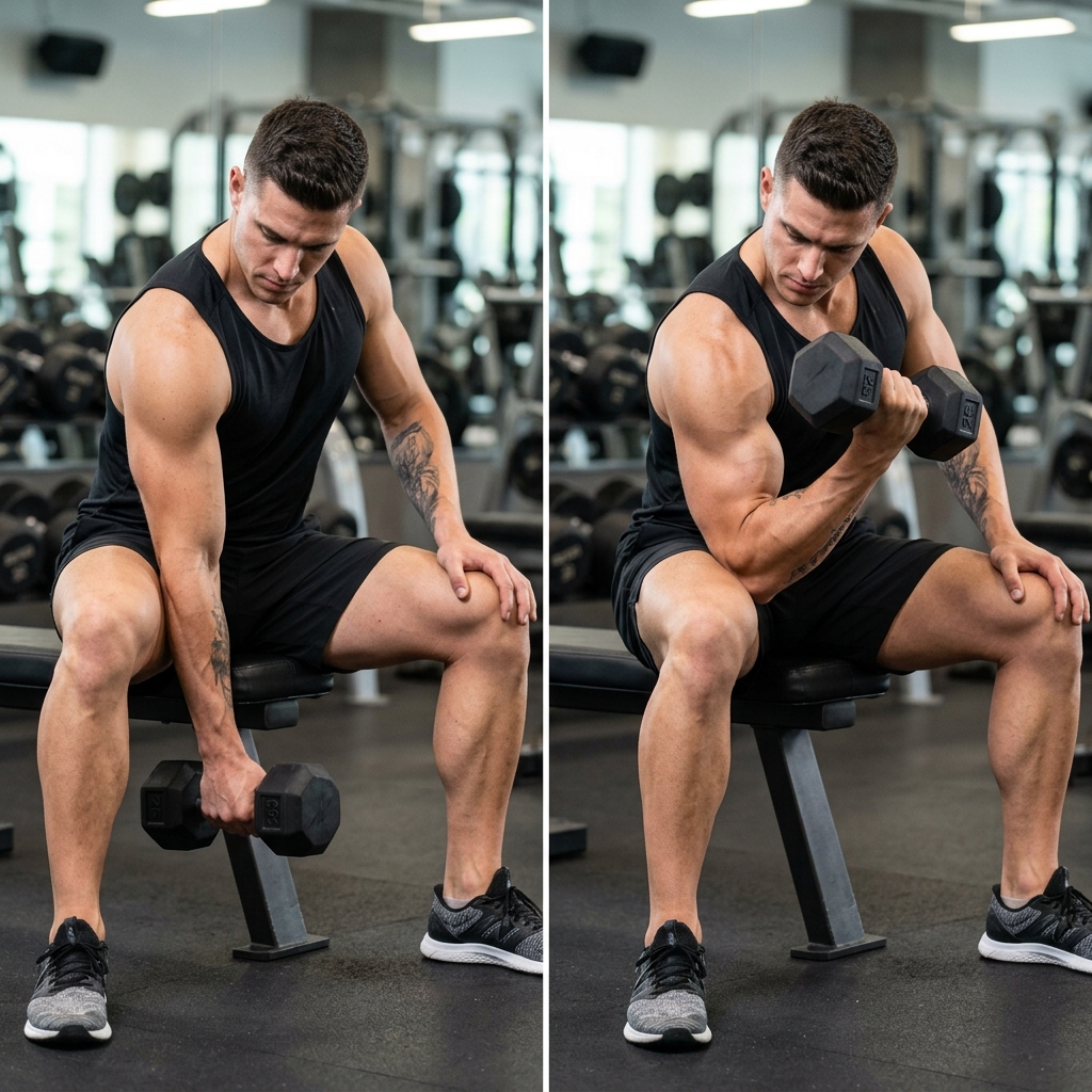 Concentration Curls form demonstration