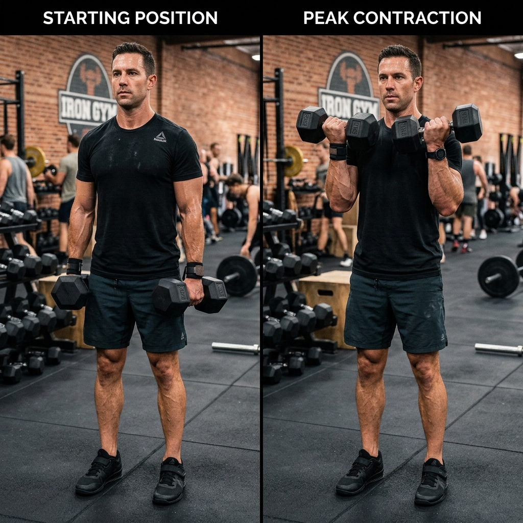Hammer Curls form demonstration